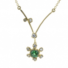 Simon G. Color Pendant 18k Gold (Yellow) 0.23 ct Tsavorite 0.12 ct Diamond - LP4596-Y-18K