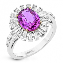 Simon G. Color Ring 18k Gold (Rose, White) 2.33 ct Sapphire 0.7 ct Diamond - LR2873-18K