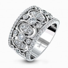 Simon G. 18k White Gold Diamond Ring - LP2040