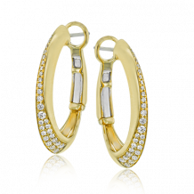 Simon G. Hoop Earring 18k Gold (Yellow) 0.28 ct Diamond - LE4402-Y-18K