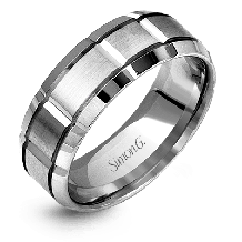 Simon G. Men Ring Platinum (White) - LG112-PT