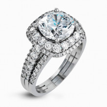 Simon G. 18k White Gold Diamond Engagement Ring - MR2622