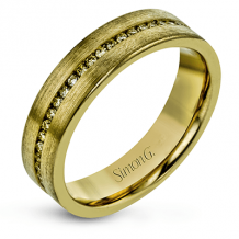 Simon G Men Ring 14k Gold (Yellow) 0.58 ct Diamond - LR2176-14K