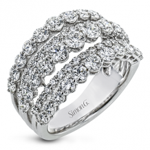 Simon G. Right Hand Ring 18k Gold (White) 2.91 ct Diamond - LR2623-18K