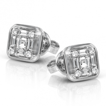 Simon G. Earring 18k Gold (White) 0.53 ct Diamond - LE4449-18K