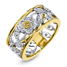 Simon G. Right Hand Ring 18k Gold (White, Yellow) 0.33 ct Diamond - MR1000-18K