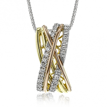 Simon G. Pendant 18k Gold (Rose, White, Yellow) 0.41 ct Diamond - MP2081-18K