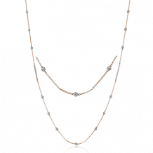 Simon G. Necklace 18k Gold (Rose, White) 0.58 ct Diamond - LP4770-18K