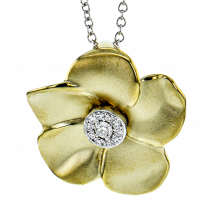 Simon G. Pendant 18k Gold (White, Yellow) - DP276-18K