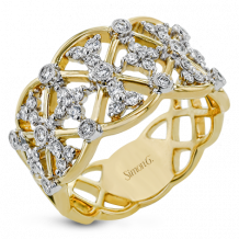 Simon G. Right Hand Ring 18k Gold (White, Yellow) 0.38 ct Diamond - LR2536-18K