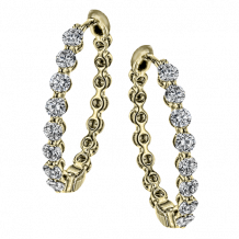 Simon G. Hoop Earring 18k Gold (Yellow) 1.51 ct Diamond - LE4548-Y-18K