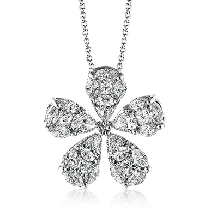 Simon G. Pendant 18k Gold (White) 1.05 ct Diamond - LP4276-18K