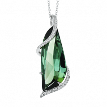 Simon G. Color Pendant 18k Gold (White) 7.7 ct Tourmaline 0.18 ct Diamond - LP4872-18KW