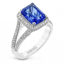 Simon G. Color Ring 18k Gold (White) 2.48 ct Tanzanite 0.46 ct Diamond - MR2981-18K-S