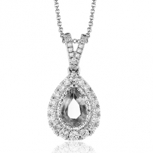 Simon G. Color Pendant 18k Gold (White) 0.28 ct Diamond - MP1875-18K