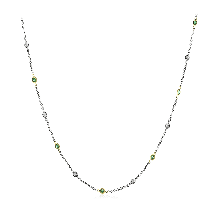Simon G. Necklace 18k Gold (White, Yellow) 1.32 ct Emerald 1.18 ct Diamond - CH107-18K