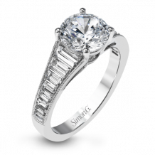 Simon G. 18k White Gold Diamond Engagement Ring - MR2358