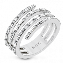 Simon G. Right Hand Ring 18k Gold (White) 1.11 ct Diamond - LR2606-18K