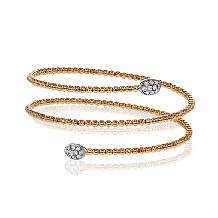 Simon G. Bangle 18k Gold (Rose, White) 0.3 ct Diamond - LB2165-R-18K