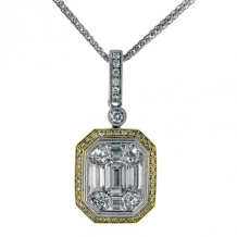 Simon G. Pendant 18k Gold (White, Yellow) 2.23 ct Diamond - MP1527-18KWY