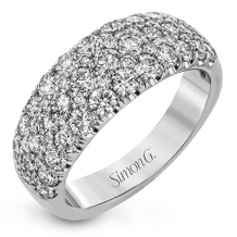 Simon G. 2.0 ctw Anniversary 18k White Gold Wedding Band - LR1174-W-18K