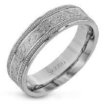 Simon G. Men Ring Platinum (White) - LG187-PT