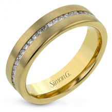 Simon G Men Ring 14k Gold (Yellow) 0.59 ct Diamond - LR2177-14K