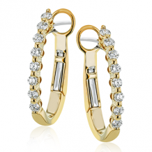 Simon G. Hoop Earring 18k Gold (Yellow) 0.32 ct Diamond - LE4580-Y-18K