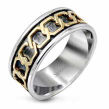 Simon G Men Ring 14k Gold (White, Yellow) - MR1978-14K