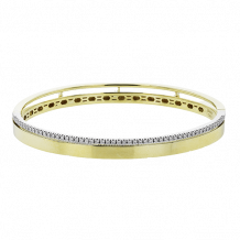 Simon G. Bangle 18k Gold (White, Yellow) 0.32 ct Diamond - LB2414-Y-18K2T