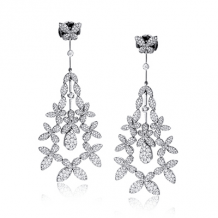 Simon G. Earring 18k Gold (White) 3.01 ct Diamond - LE4445-18K