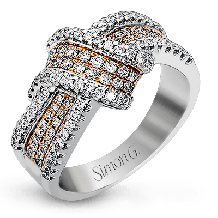 Simon G. Right Hand Ring 18k Gold (Rose, White) 0.72 ct Diamond - MR1428-18K