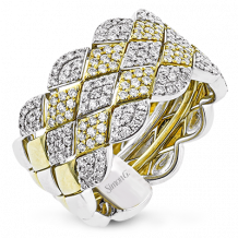 Simon G. Right Hand Ring 18k Gold (White, Yellow) 0.78 ct Diamond - LR2979-18K2T