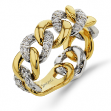 Simon G. Right Hand Ring 18k Gold (White, Yellow) 0.42 ct Diamond - LR2991-18K2T