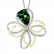 Simon G. Color Pendant 18k Gold (White, Yellow) 5.02 ct Tourmaline 0.74 ct Diamond - LP4871-18K2T