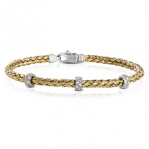 Simon G. Bangle 18k Gold (White, Yellow) 0.33 ct Diamond - LB2093-Y-18K