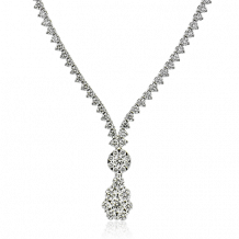 Simon G. Necklace 18k Gold (White) 4.55 ct Diamond - LP4575-A-18KW