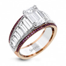 Simon G. 18k White Gold Diamond Engagement Ring - MR2836