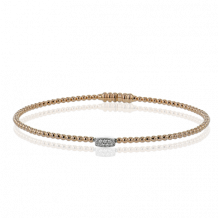 Simon G. Bangle 18k Gold (Rose, White) 0.04 ct Diamond - LB2341-R-18KWR