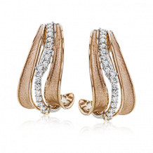 Simon G. Earring 18k Gold (Rose, White) 0.27 ct Diamond - NE187-18K