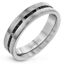 Simon G Men Ring Platinum (Black, White) 0.66 ct Diamond - LR2172-PT