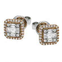 Simon G. Earring 18k Gold (Rose, White) 0.41 ct Diamond - LE4452-18K