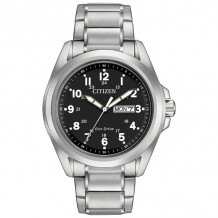 CITIZEN Eco-Drive Weekender Garrison Mens Watch Stainless Steel - AW0050-82E