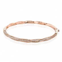 Simon G. Bangle 18k Gold (Rose) 1.68 ct Diamond - LB2326-R-18K