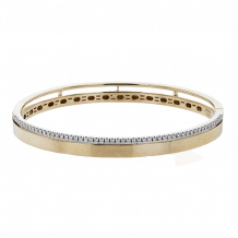 Simon G. Bangle 18k Gold (Rose, White) 0.32 ct Diamond - LB2414-R-18KWR