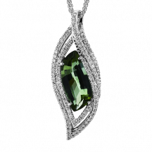 Simon G. Color Pendant 18k Gold (White) 3.27 ct Tourmaline 0.58 ct Diamond - LP4878-18KW