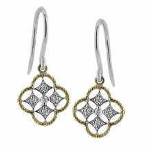 Simon G. Earring 18k Gold (White, Yellow) 0.08 ct Diamond - LE4560-18K