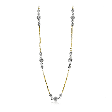 Simon G. Necklace 18k Gold (White, Yellow) 1 ct Diamond - CH112-Y-18K