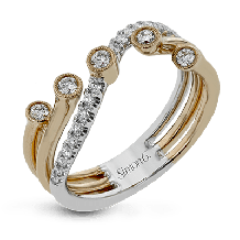 Simon G. Right Hand Ring 18k Gold (Rose, White) 0.34 ct Diamond - LR1191-18K