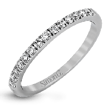 Simon G. 0.58 ctw Straight Platinum White Round Cut Engagement Ring - MR1686-W-PLB